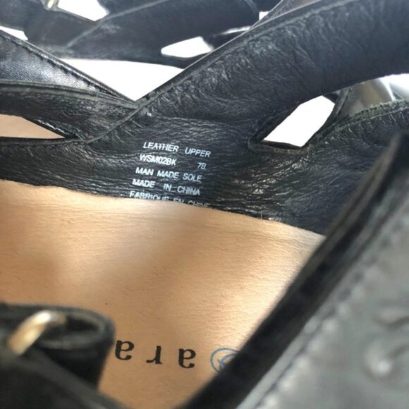Aravon Kira Sandal Size 7 Black Leather - Picture 12 of 12